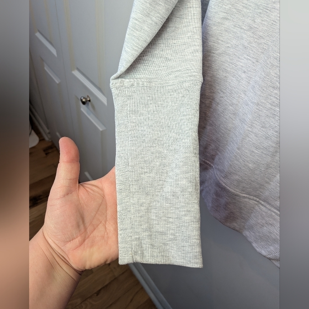 Lululemon High Lines Pullover Size 6 Light Gray Style Number: W3BN6S Long Sleeve - Picture 9 of 16